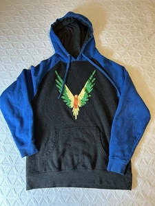 Maverick By Logan Paul Hoodie Mens S Blue Long Sleeve Sweatshirt EUC - Picture 1 of 4