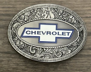 Fibbia cintura in metallo Chevrolet SpecCast - design ovale - accessorio da collezione - Foto 1 di 4