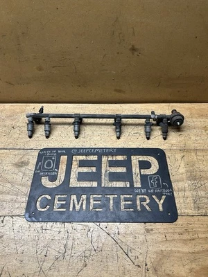 Jeep Cherokee XJ Comanche MJ 87-90 4,0 L riel de combustible con inyectores, 6 cilindros OEM Foto 1 de 4