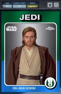 Star Wars Card Trader Chrome 2025 Legendary 1975 Tribute 75cc Obi-wan Kenobi - Picture 1 of 2