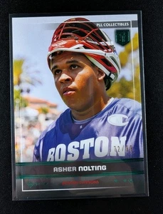 Asher Nolting 2025 Premier Lacrosse League Fieldside PLL #10 Green Foil # /99 - Picture 1 of 2