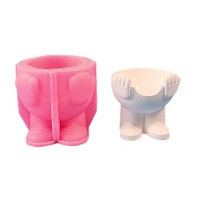 Eggs Tray Silicone Molds Hand Hold Shape Eggs Cup Plasters Molds Baking Molds - Image 1 of 4