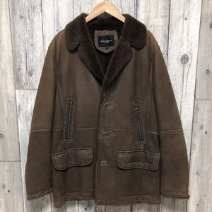 NORTH BEACH Lamb Fur Shearling Jacket Brown L - Picture 1 of 12