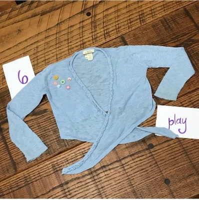 Matilda Jane чудесный парад денди синий жакет свитер с пуговицей детали размер 6 - Изображение 1 из 2