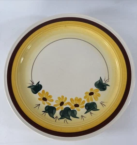 Vernon Kilns Brown Eyed Susan 9 1/2" Plates Lot of 6 Sunflower Dishes - Picture 1 of 7