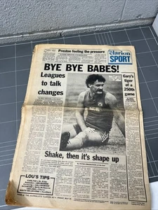VINTAGE NEWSPAPER GARY DEMPSEY NORTH MELBOURNE JOURNALISTS CLARION BLUES TIGERS - Picture 1 of 11