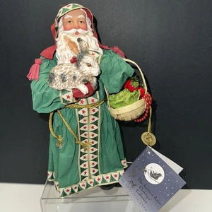 1994 Gifts from the Garden Santa Clothtique Possible Dreams Stoffmaché mit Box - Bild 1 von 13