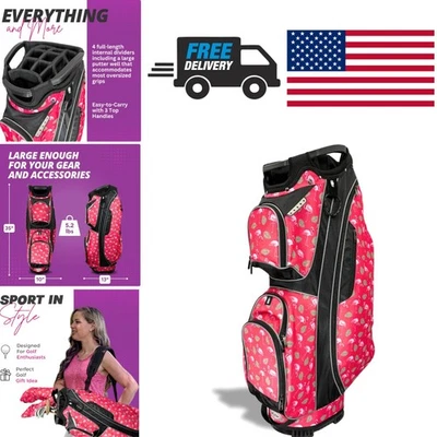 Bolsa de carrito de golf organizada para mujer con bolsillo aislante y diseño ligero Foto 1 de 4