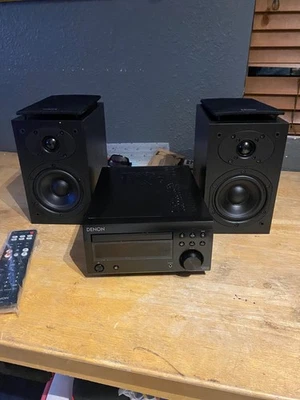 Denon D-M41 Home Theater Mini Amplifier and Bookshelf Speakers( no power) - Image 1 of 4