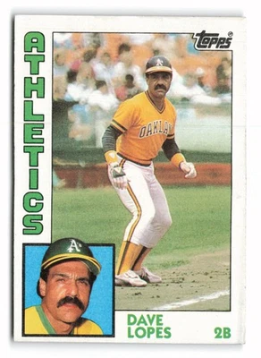 1984 Topps #669 Dave Lopes Oakland Athletics - Image 1 of 2