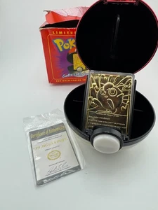 Limited Edition Pokémon 1999 Burger King Jigglypuff Gold Card #39 in Ball Case - Picture 1 of 11