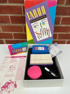 Taboo Family Board Game Vintage 1990 Edition MB Games Complete & Good Condition - Image 1 of 4