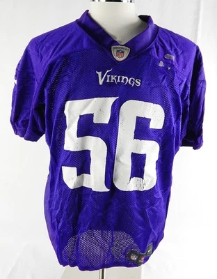 Camiseta deportiva de práctica púrpura usada de Minnesota Vikings #56 2013 54 DP86507 Foto 1 de 4