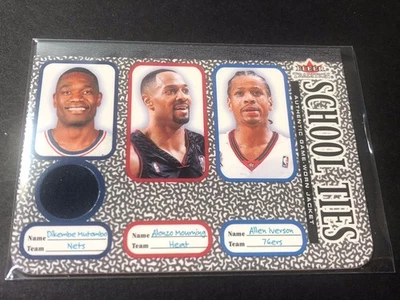 Карта 2002-03 Fleer Tradition School Ties GU Relic Mutombo/Mourning/Iverson PX2 - Изображение 1 из 2