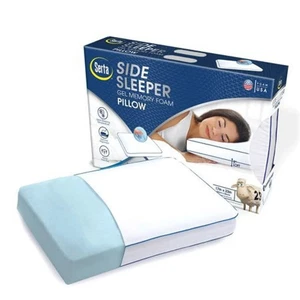 Serta Gel Memory Foam Side Sleeper Pillow, 17" x 23" - All Ages - Picture 1 of 3