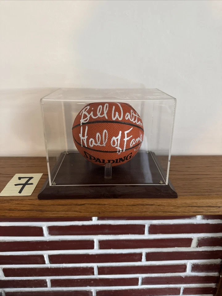 Baloncesto NBA Mini Spalding autografiado firmado por Bill Walton Foto 1 de 4