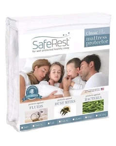 SafeRest Mattress Protector Waterproof Twin XL (Extra Long) Classic Plus - Picture 1 of 3