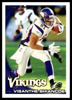 2010 Topps Visanthe Shiancoe Minnesota Vikings #134 - Image 1 of 2