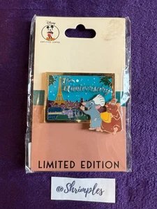 PIN DISNEY REMY Ratatouille DEC 15 Aniversario NUEVO en Tarjeta Emile LE 250 DIFÍCIL DE ENCONTRAR  - Imagen 1 de 6