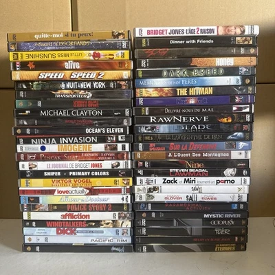 LOT DE 50 DVD originaux–Films  Action comédie thriller - Photo 1/3
