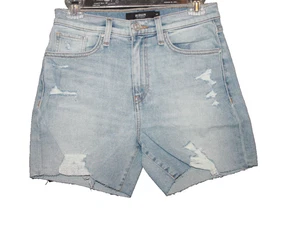 HUDSON Blue Medium Wash Devon High Rise Biker Jeans Short Gr. 25 Damen NEU - Bild 1 von 2