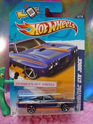 Pontiac GTO Judge #104/247 2012 Hot Wheels '70∞azul/naranja; mc5 ✿Muscle Mania GM✿ Foto 1 de 3