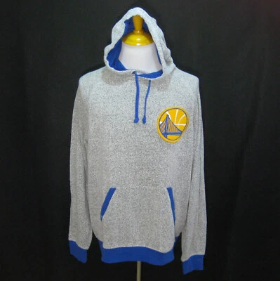 GOLDEN STATE WARRIORS Men's (Size XL) Gray Adidas Hoodie Hooded Sweatshirt NBA - Image 1 of 4