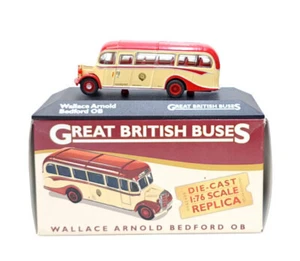 ATLAS GRANDI AUTOBUS BRITANNICI 1/76 WALLACE ARNOLD BEDFORD OB SCARBOROUGH 4655 103 - Foto 1 di 6