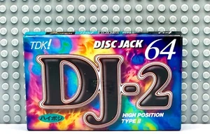 TDK DJ-2 DISC JACK 64 TYPE II 1996 BLANK CASSETTE TAPE (1) (SEALED) - Picture 1 of 3