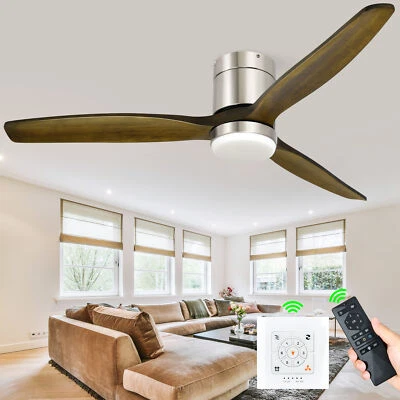 52" 3 Blades Ceiling Fan w/ Dimmable LED Light Remote Control Reversible Motor - Image 1 of 4