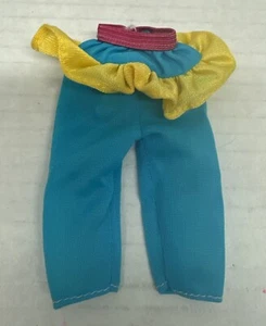 De colección Años 80 Barbie COOL MIX Moda #2138 Repuesto Aqua Volantes Capri Pantalones Solo - Imagen 1 de 4