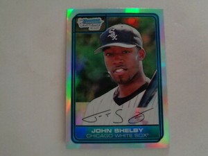 2006 Bowman Chrome Draft Picks & Prospects Refractor John Shelby Card #DP60