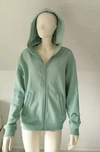 Sweatjacke Hoodie Kapuzenjacke Grün Relaxed Fit M H&M Basic - Bild 1 von 7