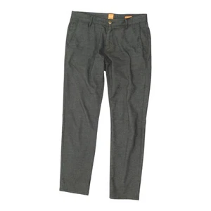 Pantalones de traje Hugo Boss | Pantalones de vestir de diseñador ajustados grises vintage para hombre - Imagen 1 de 4