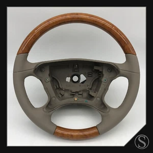 Mercedes-Benz B66270893 R230 Steering Wood Chestnut Leather Nappa Pebble Beige - Picture 1 of 1