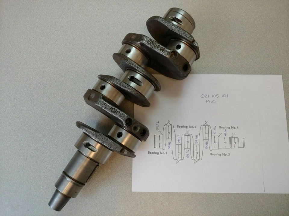 MUY BONITO CIGÜEÑAL USADO ORIGINAL ORIGINAL PORSCHE 914 1.7 1.8 STD STD M10 Foto 1 de 4