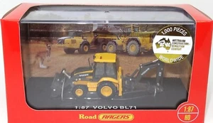 1:87 VOLVO CONSTRUCTION LOADER BACKHOE - NEW DIECAST IN DISPLAY CASE - Bild 1 von 3