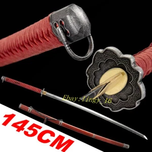 Nodachi Katana Long Saber High Carbon Steel Sharp TaChi Japanese Samurai Sword - Picture 1 of 11