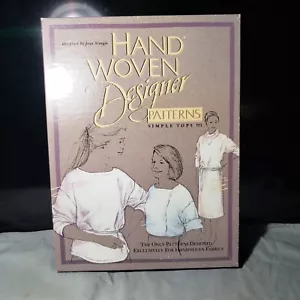Patrones de diseñador Jean Scorgie para tela tejida a mano #101 tops simples de colección - Imagen 1 de 10