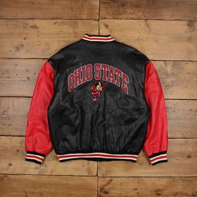 Vintage Steve & Barry's Varsity Jacket M Bomber Ohio State Black - Image 1 of 4