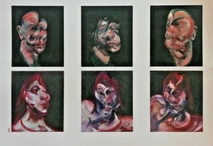Clipping Ritaglio Illustrazione STUDIO PER TRE TESTE Francis Bacon - Picture 1 of 1