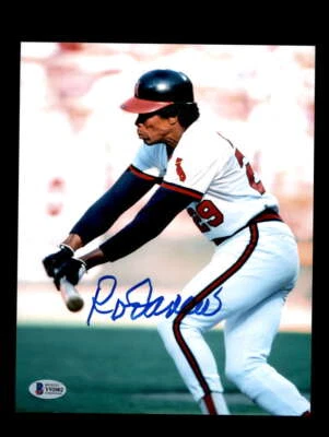 Rod Carew Beckett COA Signed 8x10 Photo Autograph Angels - Image 1 of 2