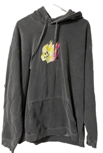 Pink + Dolphin Faded Black Hood Sweatshirt Pink Yellow Fireball Size XXL - Picture 1 of 4