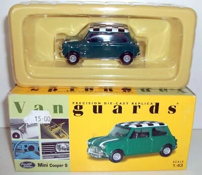 VANGUARDS 1/43 VA02511 MINI COOPER S GREEN WHITE CHECK ROOF - Image 1 of 2
