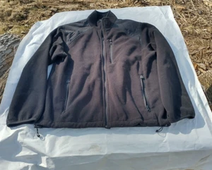 Eddie Bauer Jacke Herren Größe L schwarz Fleece durchgehender Reißverschluss Taschen - Bild 1 von 5