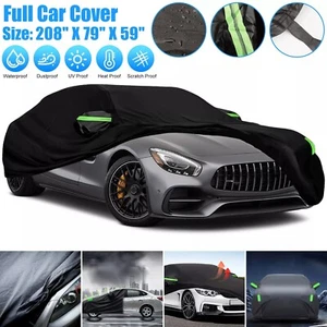 Universal Car Cover Outdoor Waterproof Sun All Weather Protection 530x200x150cm - Picture 1 of 7