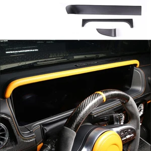 Matte Carbon Fiber Dashboard Screen Cover Trim For Benz W464 G500 G63 2019-2025 - Picture 1 of 8