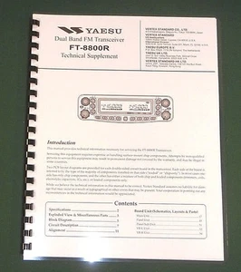 Yaesu FT-8800R Servicehandbuch mit komplettem Set 11""x17"" Faltschachteln & Kunststoffabdeckungen - Bild 1 von 1