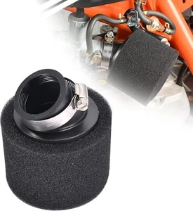 37mm 38mm Bent Angled Foam Air Filter Pod PIT Quad Dirt Bike ATV Buggy GY6 50cc - Foto 1 di 12