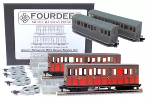 Fourdees Ltd Talyllyn Railway Carriages 16 and 21 009 / OO9 Scale Kit - Picture 1 of 12